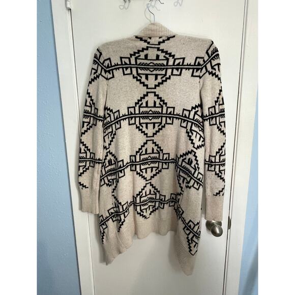 Staring at Stars Cardigan Sweater XS Southwestern Angora Wool Blend Drape Boho - Picture 3 of 5